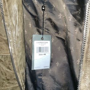 John Varvatos authentic leather jacket. Size 48 men. Used 4 times.